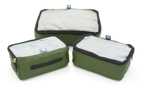 Kit 3 Cubos Organizadores De Ropa Packing Cubes Viaje Valija