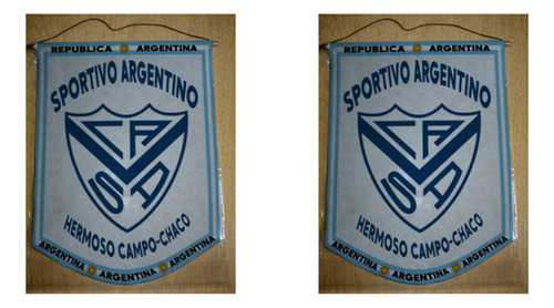 Banderin Grande 40cm Sportivo Argentino Hermoso Campo Chaco