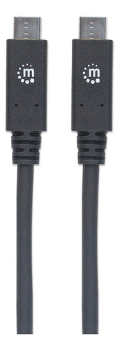 Manhattan Cable Usb-c A Usb-c 2m - Black