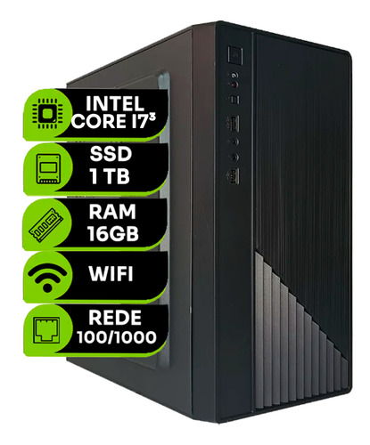 Pc Computador Micro Cpu Intel I7 3770 Ssd 1tb Ddr3 16gb Ram