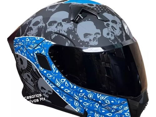 Casco Electrónico Luz Abatible Aleron Deportivo Certific