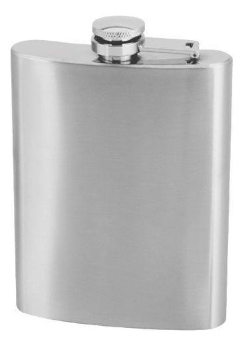 Cantil Bolso Porta Bebida Aço Inox Whisky Vodka Rum 200 Ml