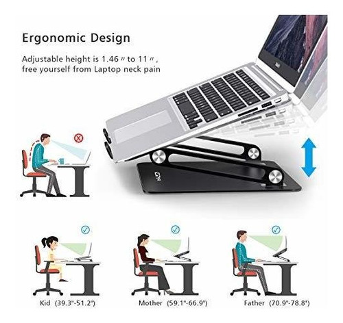 Imagen 2 de 7 de Laptop Stand, Epn Adjustable Laptop Holder, Multi-angle Lap