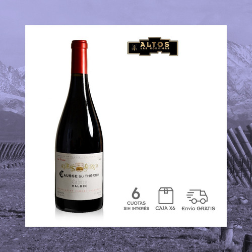 Vino Francia Cahors Causse Du Théron En Pente Malbec - X6