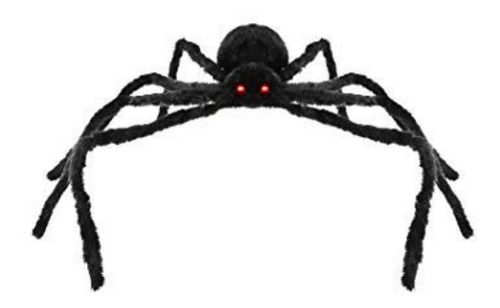 Imagen 4 de 4 de Decoracion Araña Halloween 125 Cm (6x125cm)