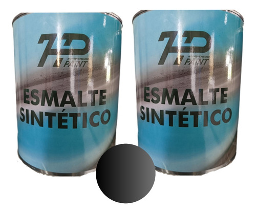 Pintura Esmalte Sintético Color Negro Y Blanco. Alto Brillo