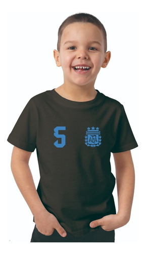 Remera Niño Paredes 5 Seleccion Afa  Personalizada Nombre 1