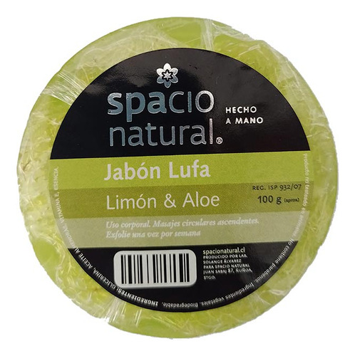 Jabón Exfoliante Spacio Natural Limón 100gr