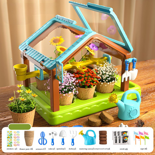 Kit De Cultivo De Plantas Educativo Para Niños Con Riego Y L