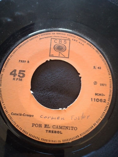 Vinilo Single De Trebol Carmen (x95 (Usado)