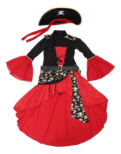Disfraz Pirata Girl Negro Cod: 22271