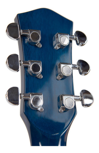 Imagen 8 de 9 de Guitarra Acústica Creep Con Funda Eq 5 Bandas Blue C/corte