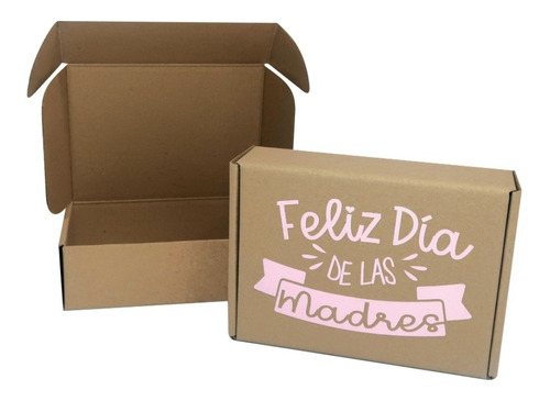 Caja Regalo Carton Día De Las Madres 27x20x8cm 50 Pzas