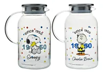 Comprar Juego De Jarras Peanuts Snoopy De Vidrio