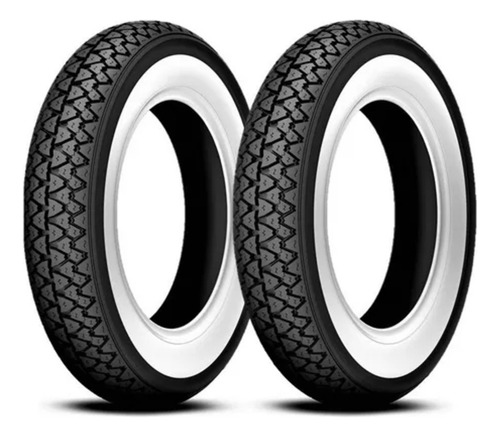 Llantas Delanteras/traseras Para Moto Kenda Motoneta K333 Con Cámara De 3.50-10 51j X 2 Unidades