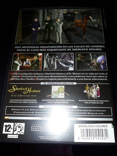 Sherlock Holmes La Aventura Sólo Manual Y Caja (Usado)