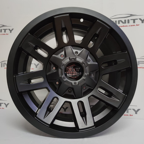 Imagem 4 de 9 de 4 Roda 17 Off Road 6x114 Nissan Frontier Dakota Or03 Raw
