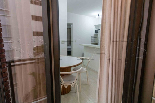 Imagem 12 de 15 de Em Moema Muito Bem Localizado, Flat Todo Mobiliado Disponível. - Sf25201