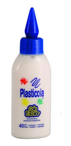 Adhesivo Plasticola Cola Vinilica 40 Gr X1 U