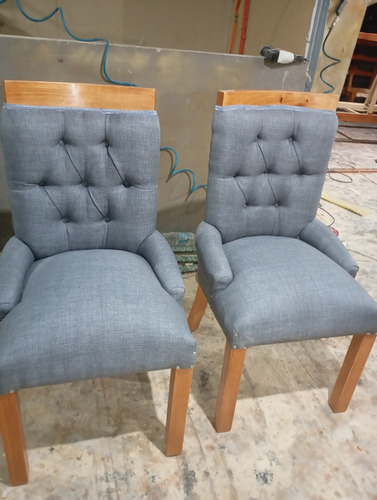 Sillas Estilo Capitone Curvas Con Resortes