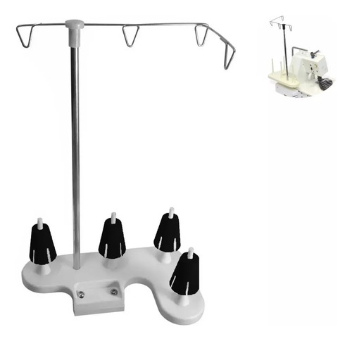 Porta-conos 4 Hilos, Para Máquina Coser Overlock Fn2-4d