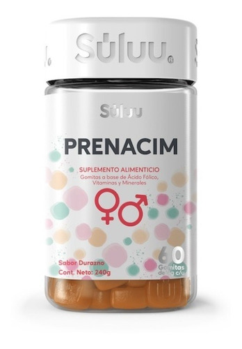 Suplemento en gomitas SÚLUU  Suplementos PRENACIM MULTIVITAMINICO PARA EL EMBARAZO vitaminas