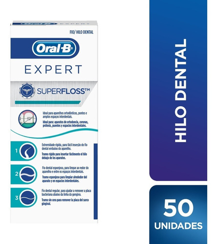 Hilo Dental Oral-b Pro-salud Superfloss 50 Unidades