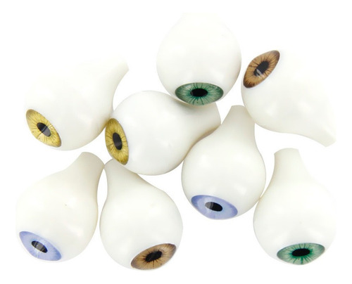 8 Piezas Doll Eyes 16mm Ojos De Muñeca Redondo Acrilico Glo