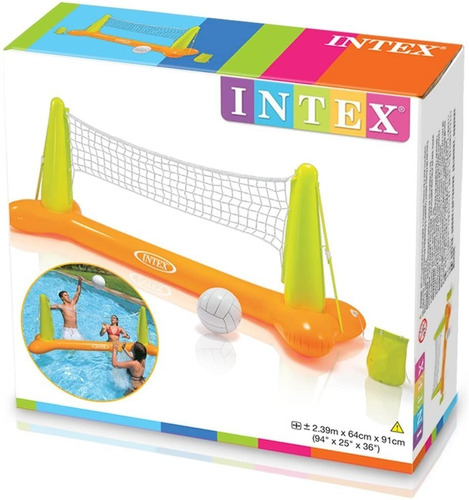 Juego Inflable Flotante De Voleibol Para Alberca Pool Index