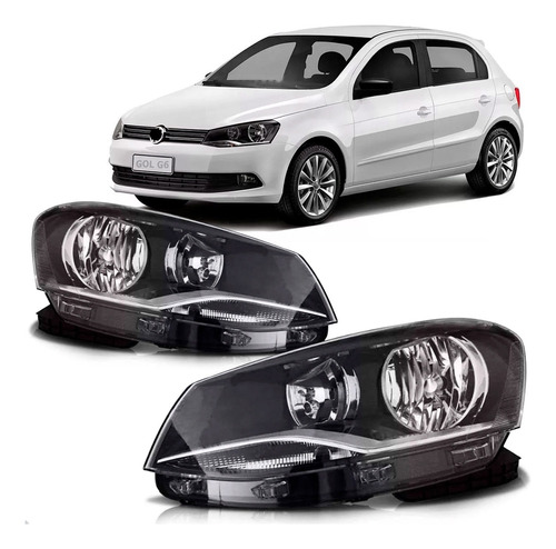 Par Farol Vw Gol G6 2013 2014 2015 2016 Foco Duplo