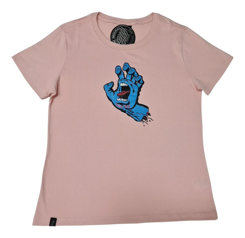 Camiseta Santa Cruz Screaming Hand Front Feminina Original