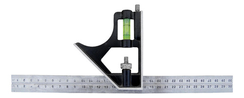 Crossmaster Escuadra Con Nivel Combinada Regulable 300 Mm