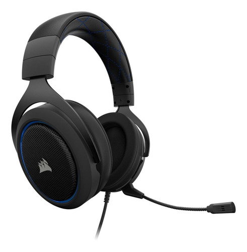 Imagem 2 de 4 de Headset gamer Corsair HS50 azul