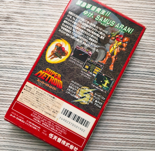 Super Metroid Super Nintendo Snes Completa En Doble Idioma