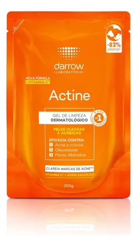 Darrow Actine Gel de Limpeza Facial Refil 300g, Gel Antiacne
