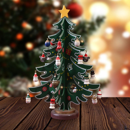 Adorno De De Navidad En Miniatura De Madera Para Hacer Tú