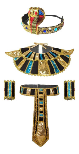 5 Piezas De Accesorios De Disfraz Egipcio Para Mujer, Trajes