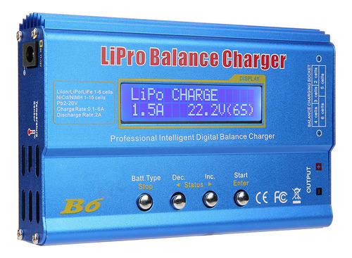 Cargador Balanceador Batería Lipo 80w 6a For Lipo, Li-ion,