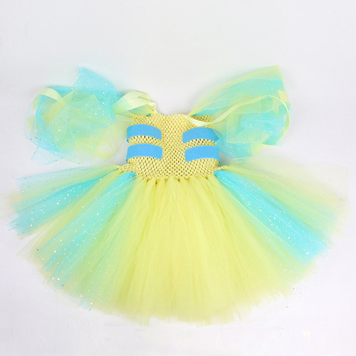 Vestido Tipo Tutú Flounder Clownfish Para Niñas Con Temática