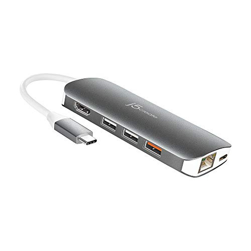 Adaptador J5create Usb C Hub, Multimonitor, 10 En 1, Puerto