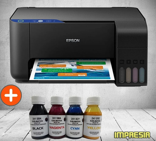 Impresora Para Sublimar Epson L3150 + 4 Botellas De Tinta