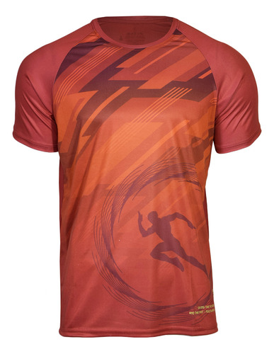 Remera The Flash Training Hombre Rojo