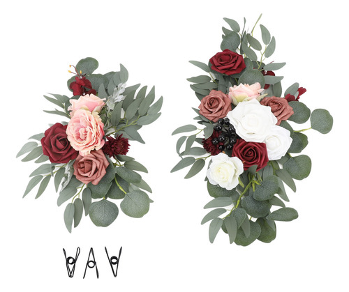 Carteles De Bienvenida Para Bodas, Decoración Floral, 2 Piez