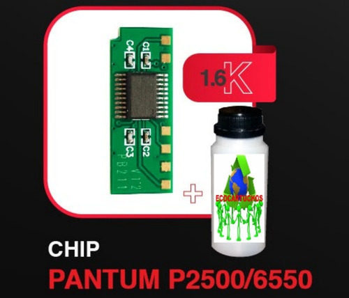 Imagen 1 de 6 de Kit Recarga Para Pantum Nt-pb211 P2500 M6550 3500 7300+chip