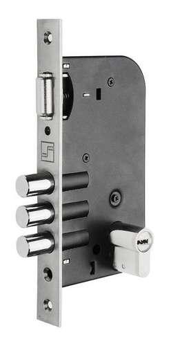 Fechadura Trinco Rolete Segurança 3 Pinos Fortezza Cil 70mm
