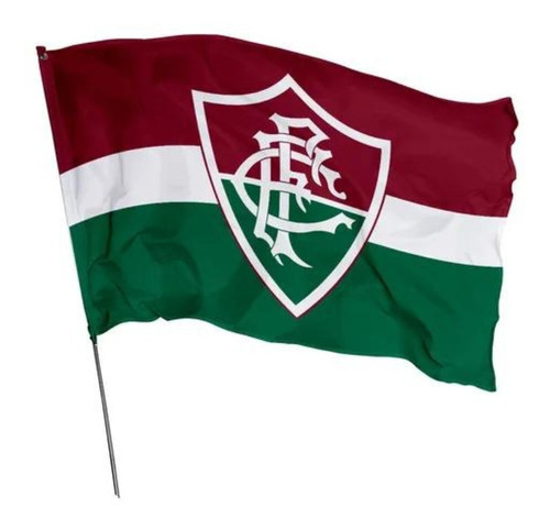 Bandeira Futebol Times Do Brasil 1,45m X 1,0m Sublimada Time Fluminense - Fu01