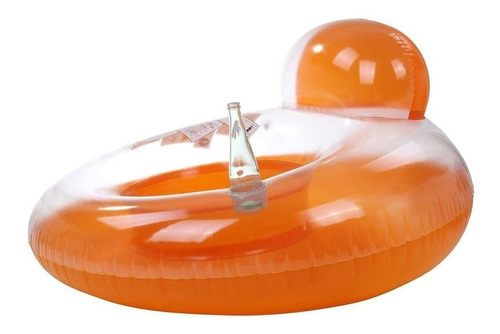 Sillon Inflable Flotador Pileta Verano Posavasos Respaldo