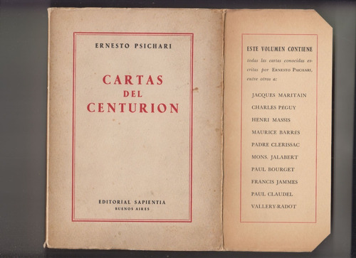 1946 Ernesto Psichari Cartas Del Centurion Escaso 