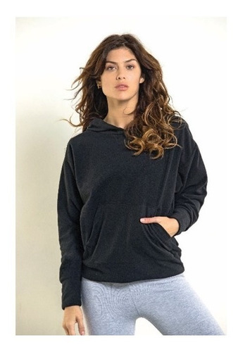 Imagen 2 de 6 de Buzo Canguro Polar Mujer Liviano Abrigo Invierno Micropolar