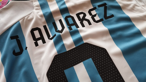 Camiseta Argentina 3 Estrellas Julian Alvarez (Usado)